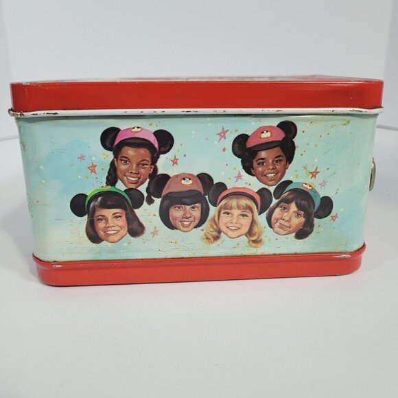 Disney Mickey Mouse Club Vintage Metal Lunchbox With Matching Thermos 1970s - Picture 7 of 16